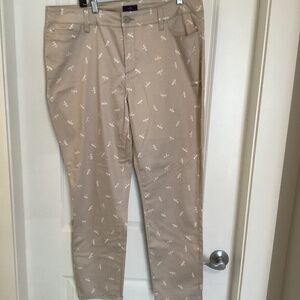 Cotton pants with dragonflies